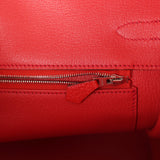 Pre-owned Hermes Birkin 35 Geranium Togo Palladium Hardware