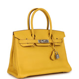 Hermes Birkin 30 Soleil Clemence Palladium Hardware