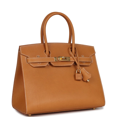 Hermes Birkin Sellier 30 Naturel Sable Vache Naturel Graine Gold Hardware