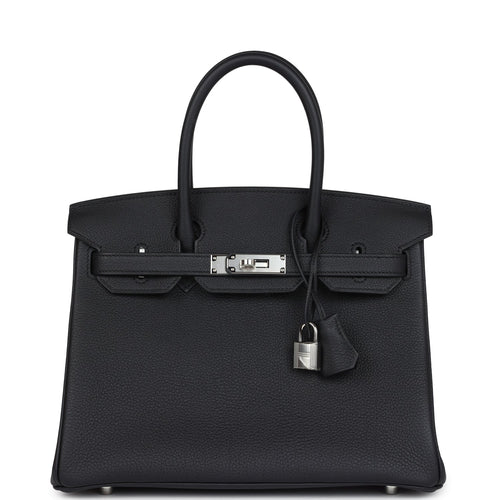 Hermes Birkin 30 Black Togo Palladium Hardware