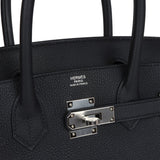 Hermes Birkin 30 Black Togo Palladium Hardware