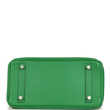 Pre-owned Hermes Birkin 25 Bambou Togo Palladium Hardware