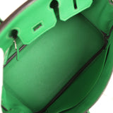 Pre-owned Hermes Birkin 25 Bambou Togo Palladium Hardware