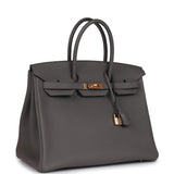 Hermes Birkin 35 Etain Togo Rose Gold Hardware