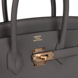 Hermes Birkin 35 Etain Togo Rose Gold Hardware