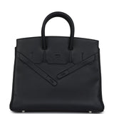 Hermes Birkin 25 Shadow Black Swift Palladium Hardware