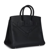 Hermes Birkin 25 Shadow Black Swift Palladium Hardware