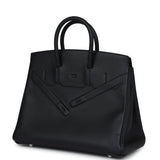 Hermes Birkin 25 Shadow Black Swift Palladium Hardware