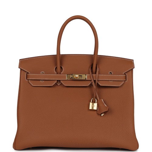 Hermes Birkin 35 Gold Togo Gold Hardware