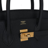 Hermes Birkin 35 Black Togo Gold Hardware