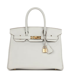 Hermes Birkin 30 Gris Perle Togo Gold Hardware