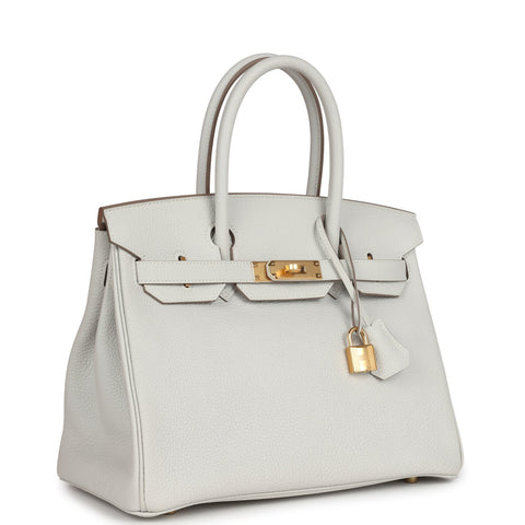 Hermes Birkin 30 Gris Perle Togo Gold Hardware