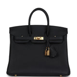 Hermes Birkin 30 Black Togo Gold Hardware