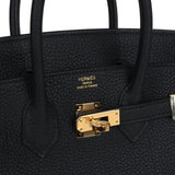 Hermes Birkin 30 Black Togo Gold Hardware