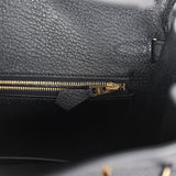 Hermes Birkin 30 Black Togo Gold Hardware