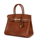 Hermes Birkin 30 Fauve Barenia Gold Hardware