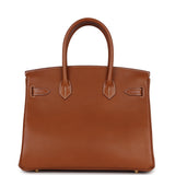 Hermes Birkin 30 Fauve Barenia Gold Hardware