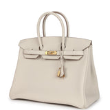 Hermes Birkin 35 Craie Togo Gold Hardware