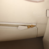 Hermes Birkin 35 Craie Togo Gold Hardware