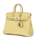 Hermes Birkin 25 Jaune Poussin Togo Palladium Hardware