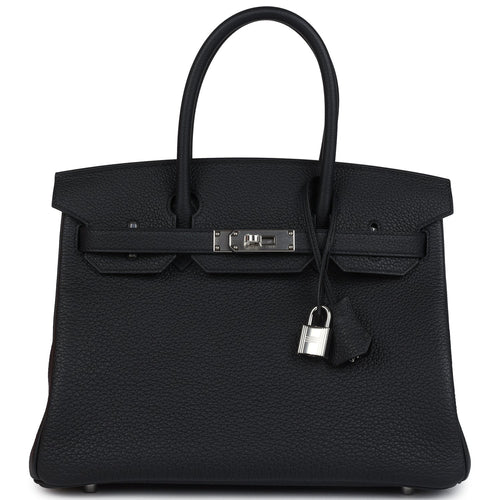 Hermes Birkin 30 Black Togo Palladium Hardware