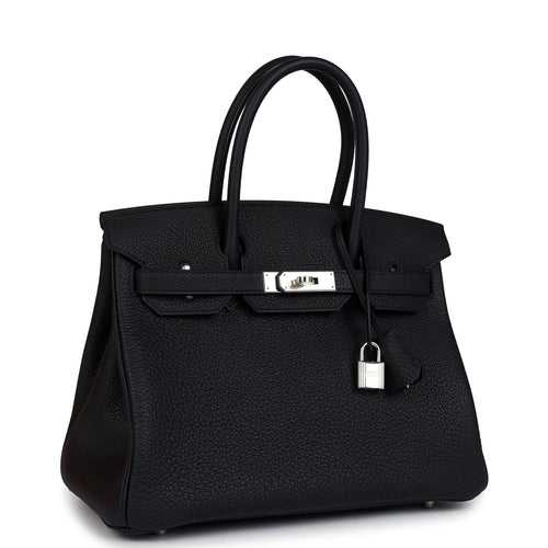 Hermes Birkin 30 Black Togo Palladium Hardware