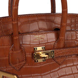 Hermes Birkin 25 Gold Matte Alligator Gold Hardware