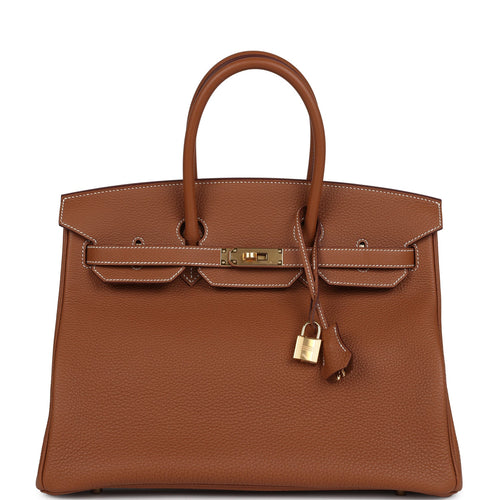 Hermes Birkin 35 Gold Togo Gold Hardware