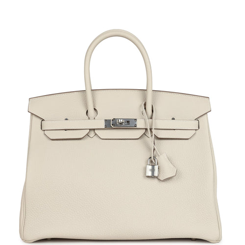 Hermes Birkin 35 Mushroom Togo Palladium Hardware