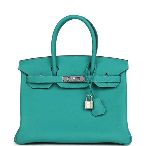 Hermes Birkin 30 Vert Verone Togo Palladium Hardware