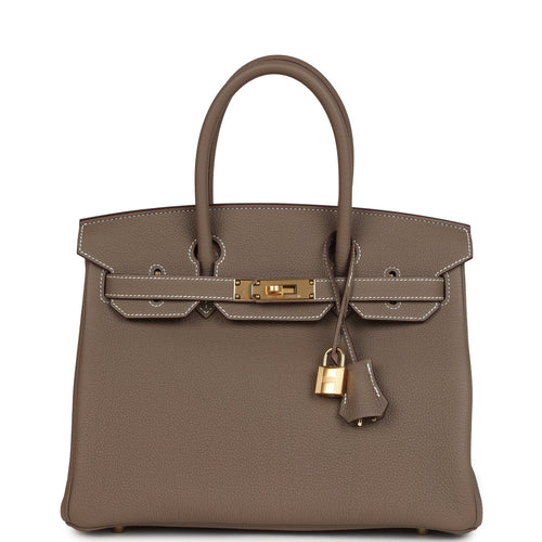 Hermes Birkin 30 Etoupe Togo Gold Hardware