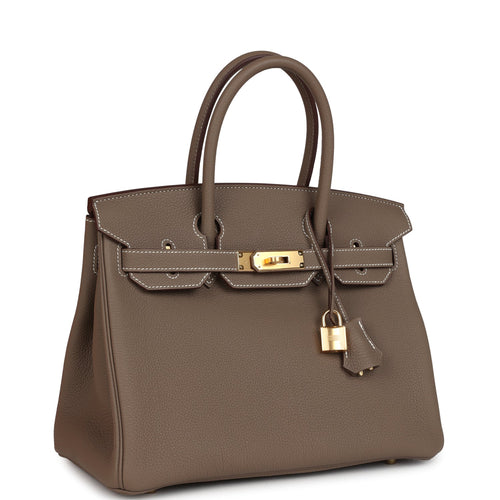 Hermes Birkin 30 Etoupe Togo Gold Hardware