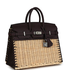 Hermes Picnic Birkin 25 Rouge Sellier Swift Palladium Hardware