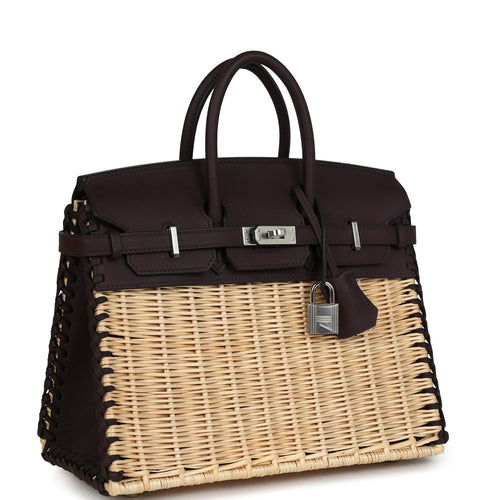 Hermes Picnic Birkin 25 Rouge Sellier Swift Palladium Hardware