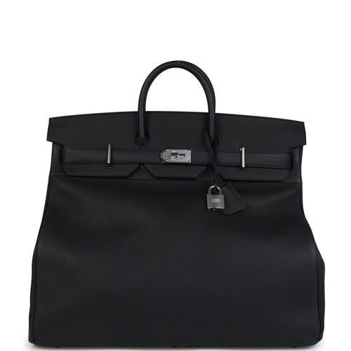 Hermes Birkin HAC 50 Black Togo Palladium Hardware