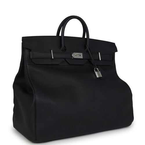 Hermes Birkin HAC 50 Black Togo Palladium Hardware