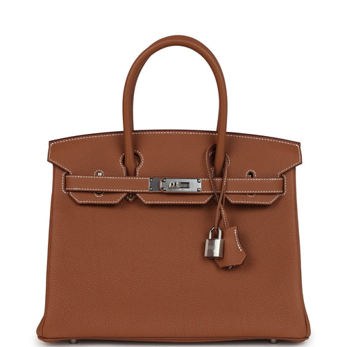 Hermes Birkin 30 Gold Togo Palladium Hardware