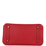Hermes Birkin 30 Rouge Casaque Epsom Gold Hardware