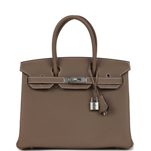 Hermes Birkin 30 Etoupe Togo Palladium Hardware