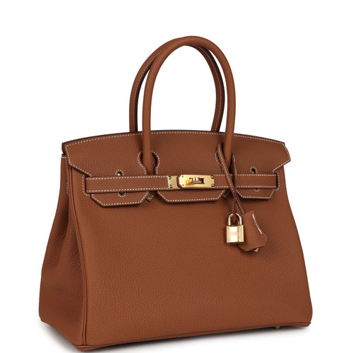 Hermes Birkin 30 Gold Togo Gold Hardware