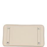 Hermes Birkin 30 Craie Togo Palladium Hardware