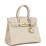 Hermes Birkin 30 Craie Epsom Gold Hardware - Thumbnail View 2