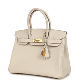 Hermes Birkin 30 Craie Epsom Gold Hardware - Thumbnail View 5