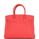Pre-owned Hermes Birkin 30 Bougainvillea Clemence Gold Hardware