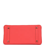 Pre-owned Hermes Birkin 30 Bougainvillea Clemence Gold Hardware