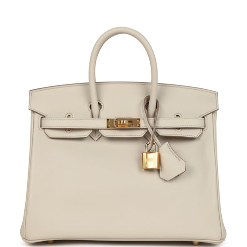 Hermes Birkin 25 Beton Swift Gold Hardware