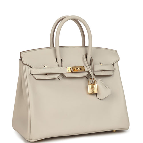 Hermes Birkin 25 Beton Swift Gold Hardware