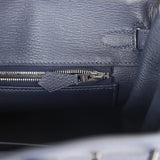 Hermes Birkin 25 Bleu Nuit Togo Palladium Hardware