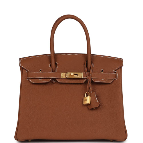 Hermes Birkin 30 Gold Togo Brushed Gold Hardware