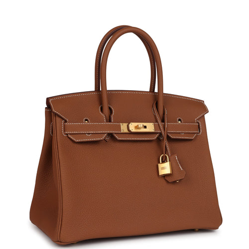 Hermes Birkin 30 Gold Togo Brushed Gold Hardware